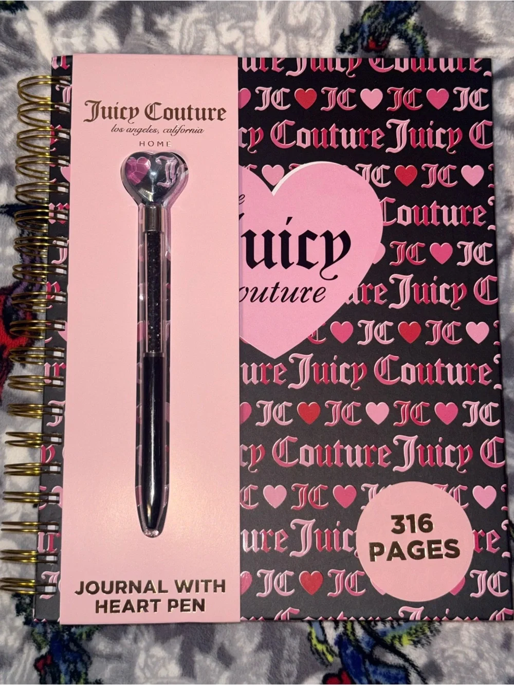 Journal with Heart Pen